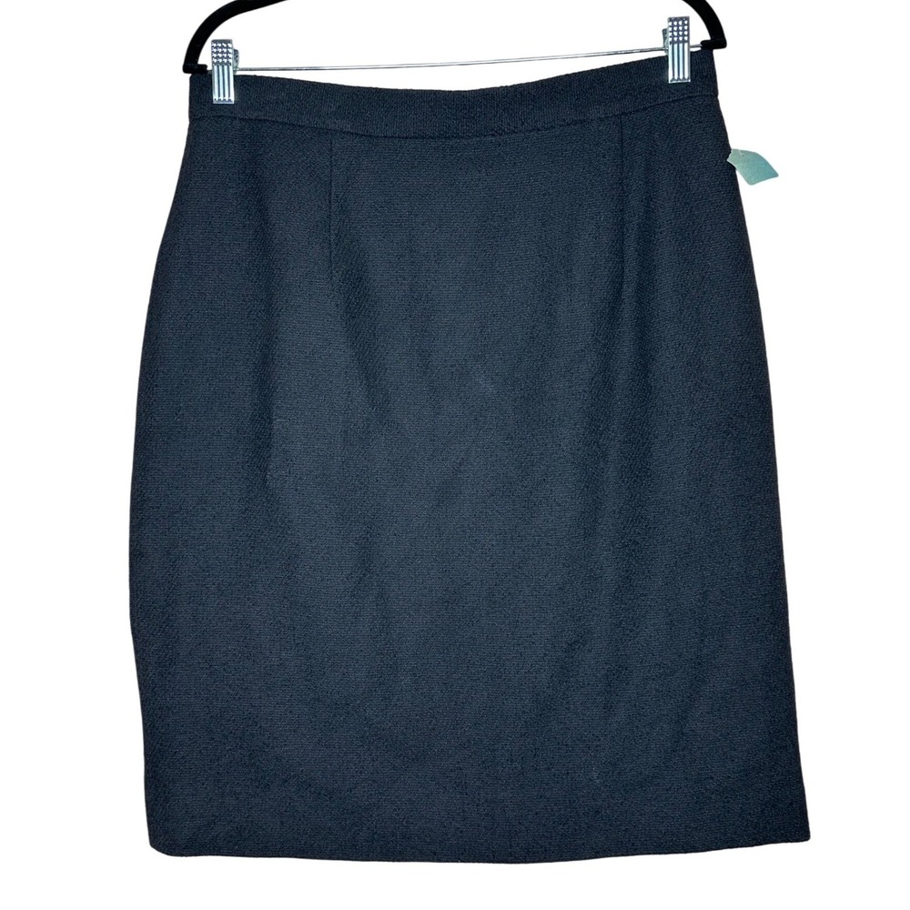 Saks Fifth Avenue FOLIO Collection NWT Skirt Women's 16 Gray Career Pencil BLK